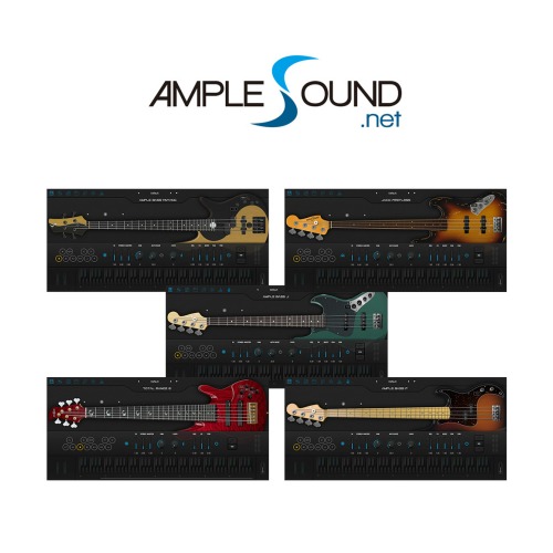 Ample Sound Electric Bass Guitar Bundle 앰플 사운드 베이스 기타