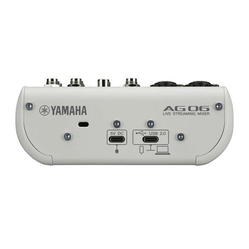 YAMAHA 야마하 AG06 MK2 USB오디오믹서 6채널 라이브 스트리밍 믹서 화이트