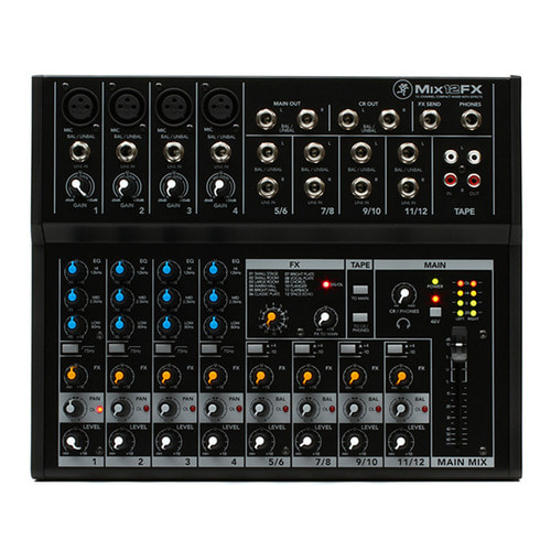 MACKIE Mix12FX 12채널 오디오믹서 음향 이펙터내장