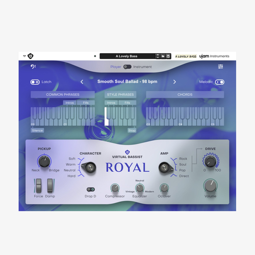 UJAM Virtual Bassist ROYAL 2 유잼 버추얼 베이시스트 로얄 2 세션